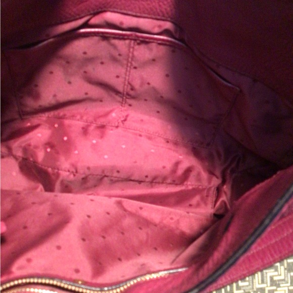 ❌SOLD❌ Kate Spade James St. Nori Dark Magenta Leather Hobo Bag - Picture 5 of 11